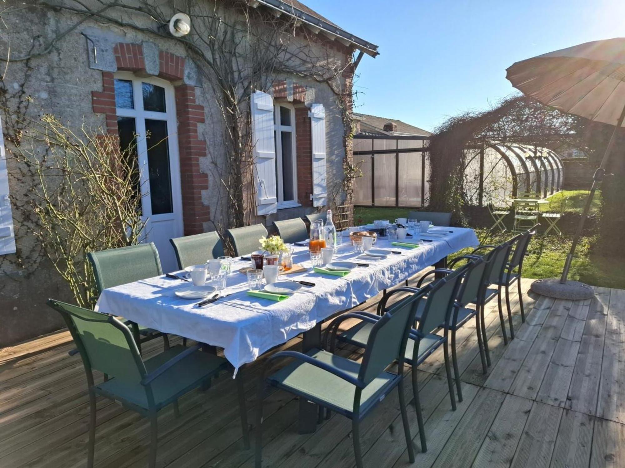 Gite Familial Avec Piscine Chauffee A Lege - Fr-1-306-1296 Extérieur photo
