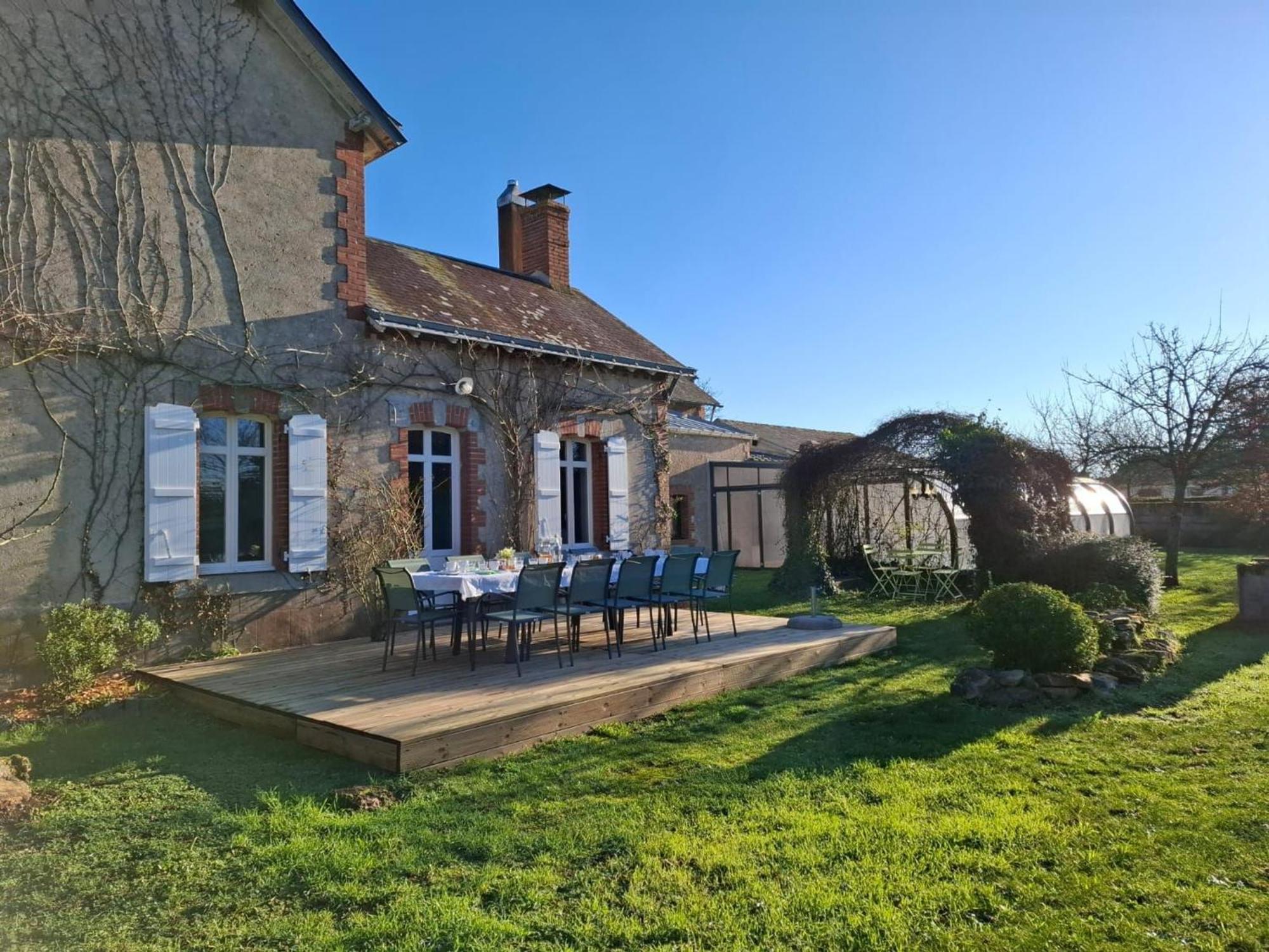 Gite Familial Avec Piscine Chauffee A Lege - Fr-1-306-1296 Extérieur photo
